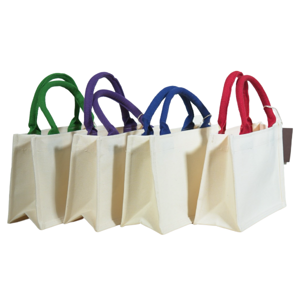 Canvas Bag Color Handle Style