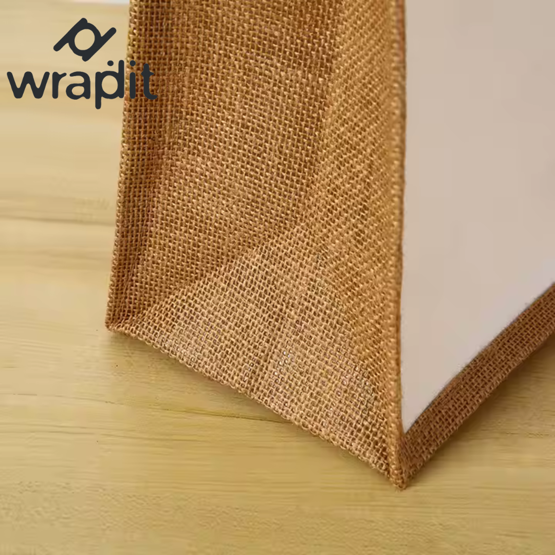 Eco-Friendly Jute and Canvas Tote Bags with Sturdy Cotton Handles β Reusable and Stylish Shopping Bags in Multiple Sizes for Daily Use, Gifting, and Events β Durable and Sustainable Design(Set-2)
