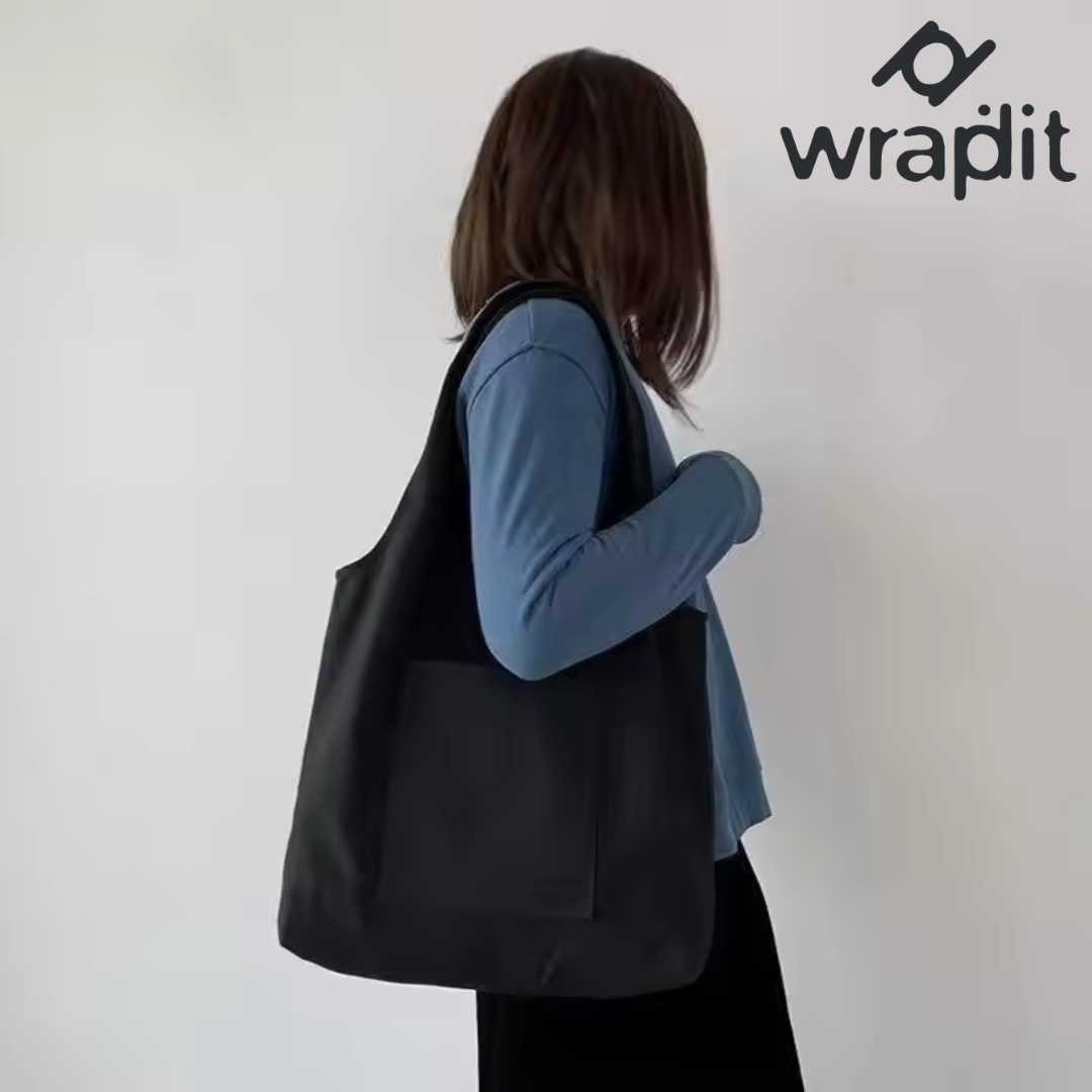 Eco-Friendly Reusable Canvas Tote Bags with Front Pocket – Stylish and Durable Cotton Shopping Bags for Daily Use, Sustainable Fashion for Groceries, Travel, and Gifts