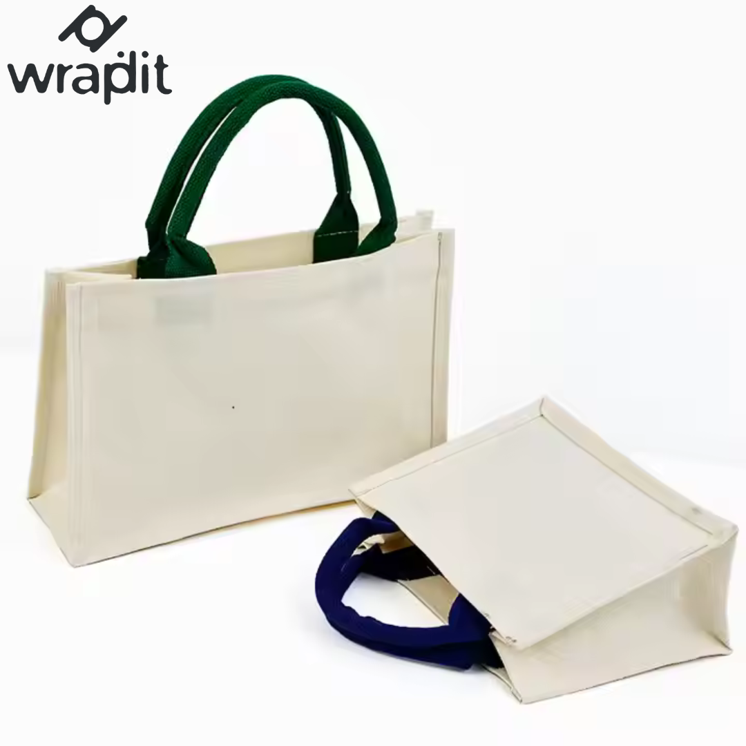 Canvas Bag Color Handle Style