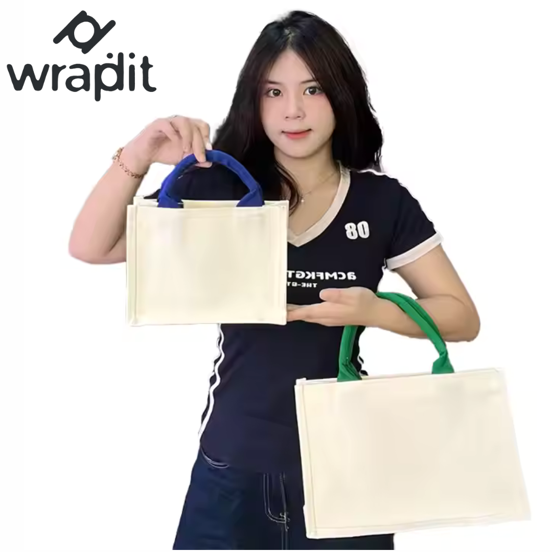 Canvas Bag Color Handle Style