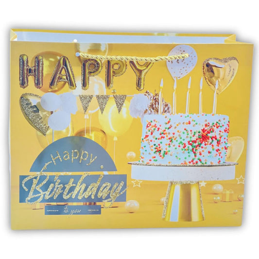 Colorful and Festive Birthday Gift Bags for Loved Ones || Pack of 12 Bags.