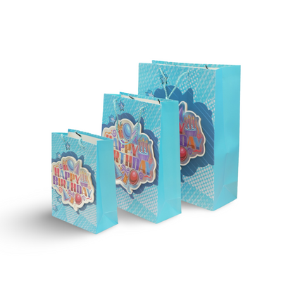 Celebrate in Style with Eco-Friendly Birthday Gift Bags!! Pack of 12 Bags.