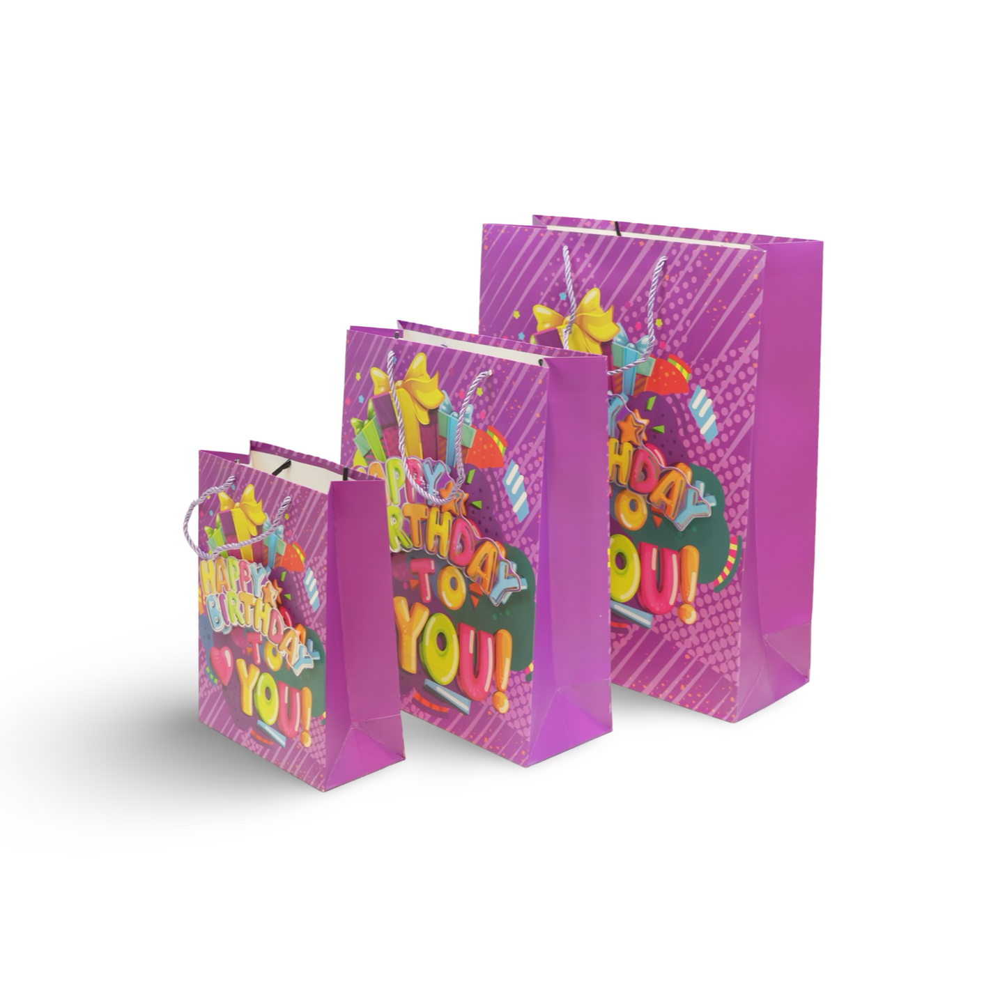 Celebrate in Style with Eco-Friendly Birthday Gift Bags!! Pack of 12 Bags.