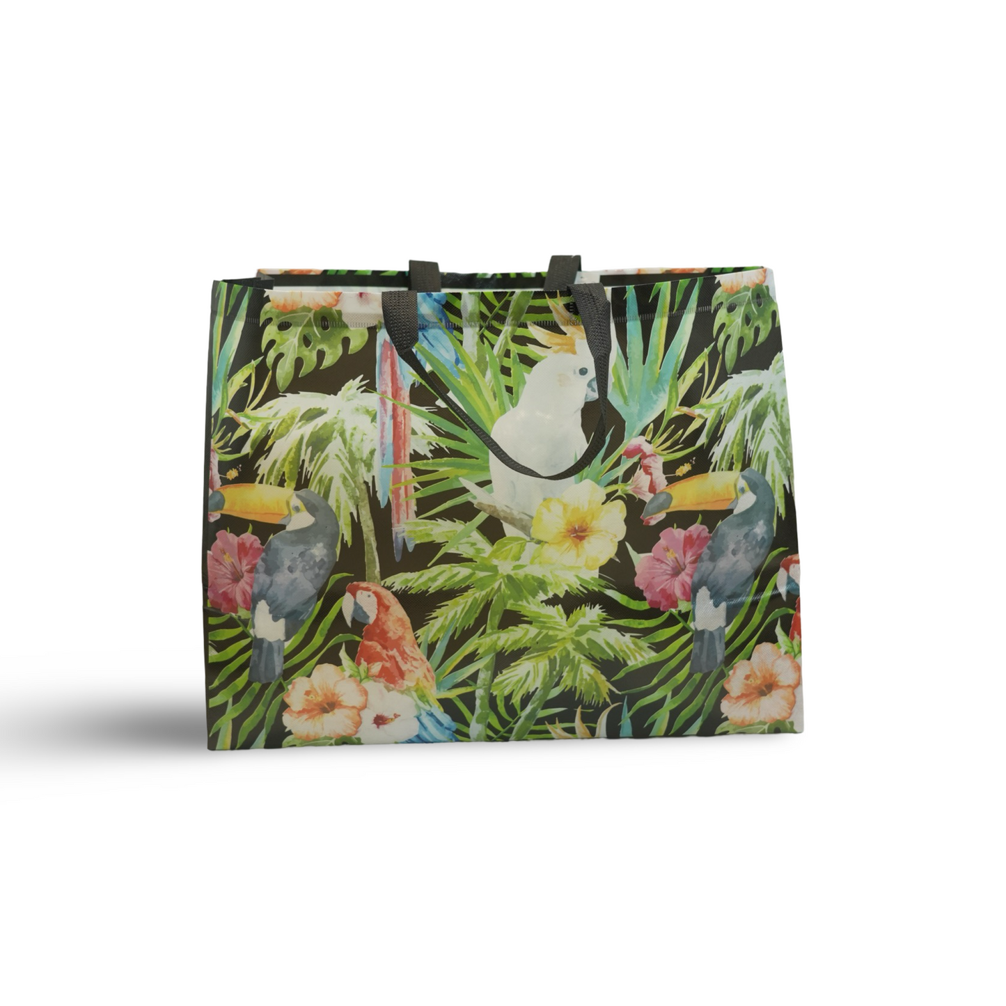 Exotic Jungle Bliss Non-Woven Bags|| Stylish and Durable bag for everyday use|| Pack of 12 bags||