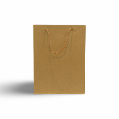 Lace Handle Kraft Paper Bag – Elegance Meets Durability | Pack of 12 Bags.